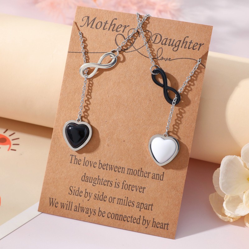 Día De La Madre En Forma De Corazón Collar Ajustable Mayorista