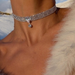Zircon Multi-row Water Drop Neck Chain Wholesalers