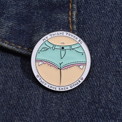 Divertido Broche De Pantalones Cortos Redondos Mayorista