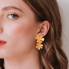 Textured Flower Earrings Wholesalers