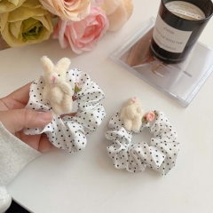 Rabbit Wave Dot Hair Ring Wholesaler