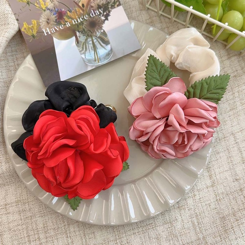 Satin Rose Flower Hair Band Wholesalers