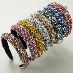 Mayorista De Diadema De Borde Ancho De Diamante Completo