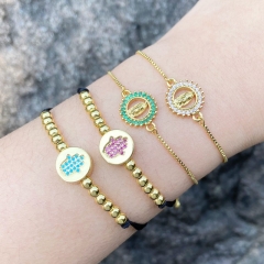Diamante Virgen María Pulsera Ajustable Mayorista