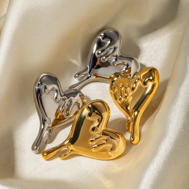 Stainless Steel Melting Love Earrings Wholesalers