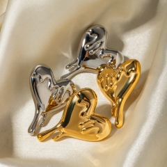 Stainless Steel Melting Love Earrings Wholesalers