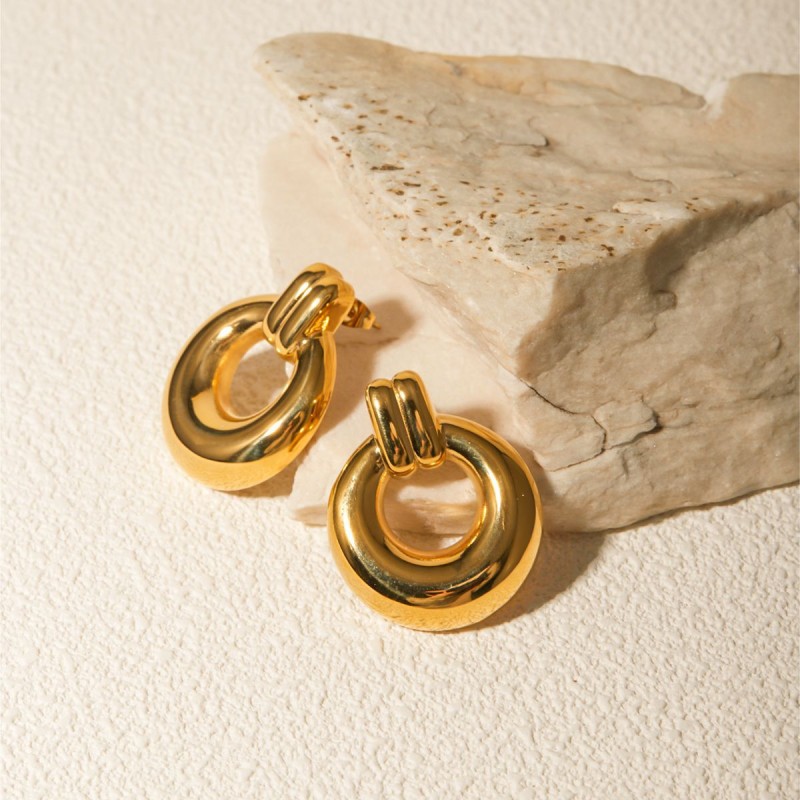 Pendientes De Anillo De Acero Inoxidable Al Por Mayor