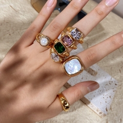 Mayorista De Anillos De Perlas Con Incrustaciones De Circón