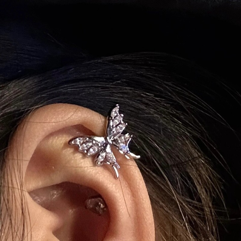 Mayorista De Clips De Oreja De Mariposa De Circón Con Incrustaciones De Cobre