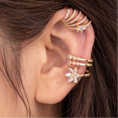 Mayorista De Clips De Oreja En Forma De Corazón De Mariposa Con Incrustaciones De Circón