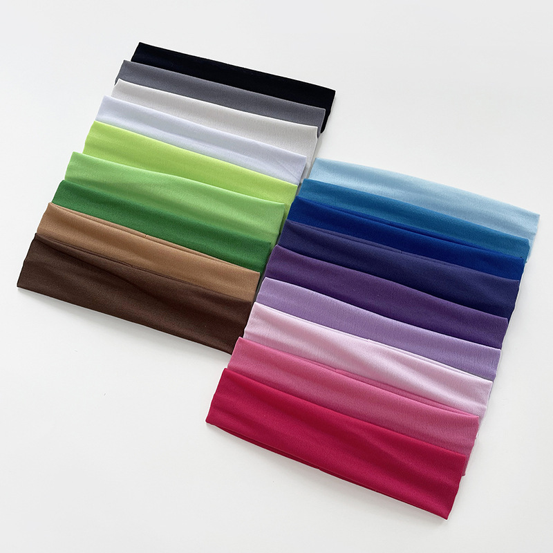 Mayorista De Accesorios Para El Cabello Antitranspirantes Deportivos Elásticos De Color Sólido
