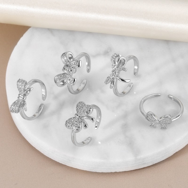 Mayorista De Anillos Abiertos Con Lazo De Circón