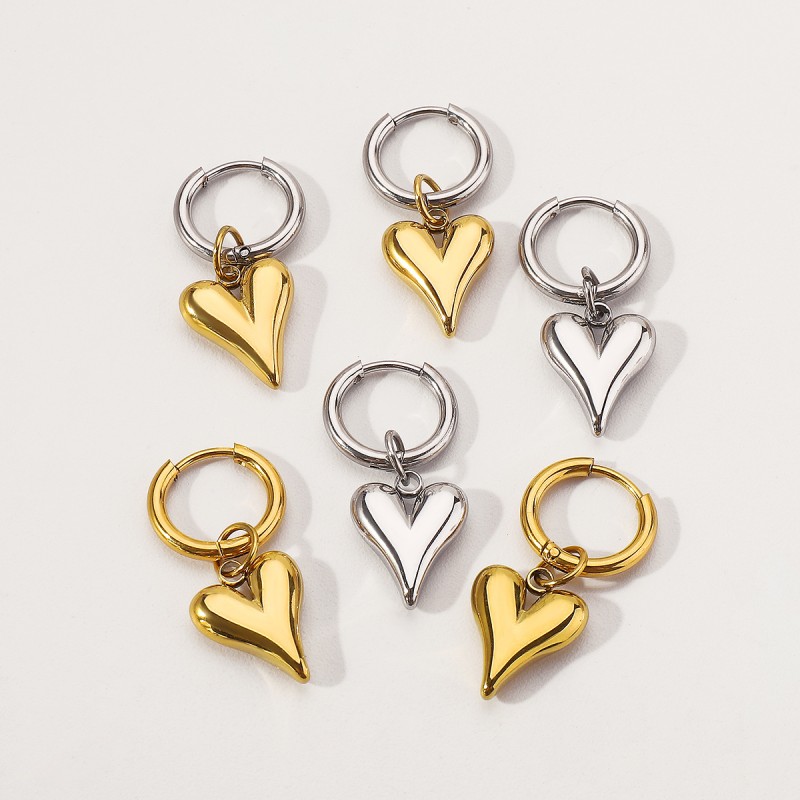 Arete De Amor De Acero Inoxidable Mayorista