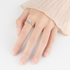 Anillo Giratorio Estrella De Plata De Ley S925 Mayorista
