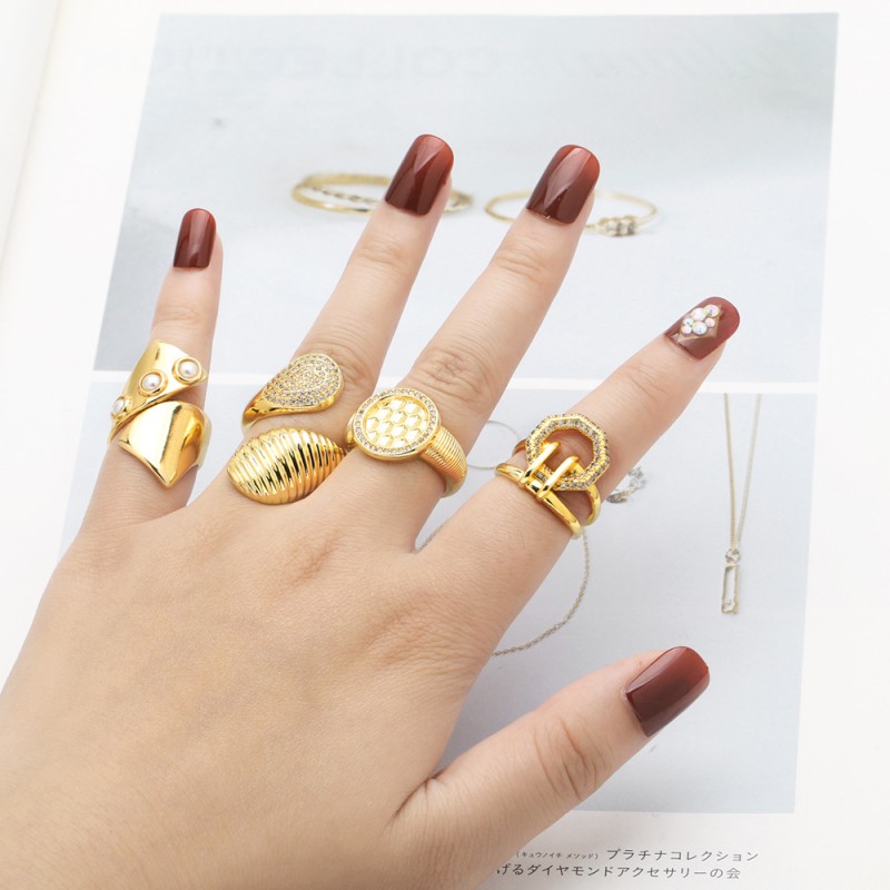 Slight Geometric Open Ring Wholesaler