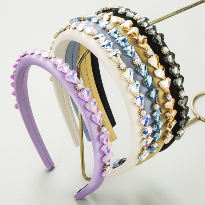 Diamond Heart-shaped Thin-edge Hairband Wholesalers
