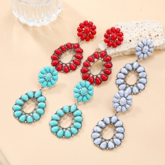 Pendientes Florales En Forma De Gota Al Por Mayor
