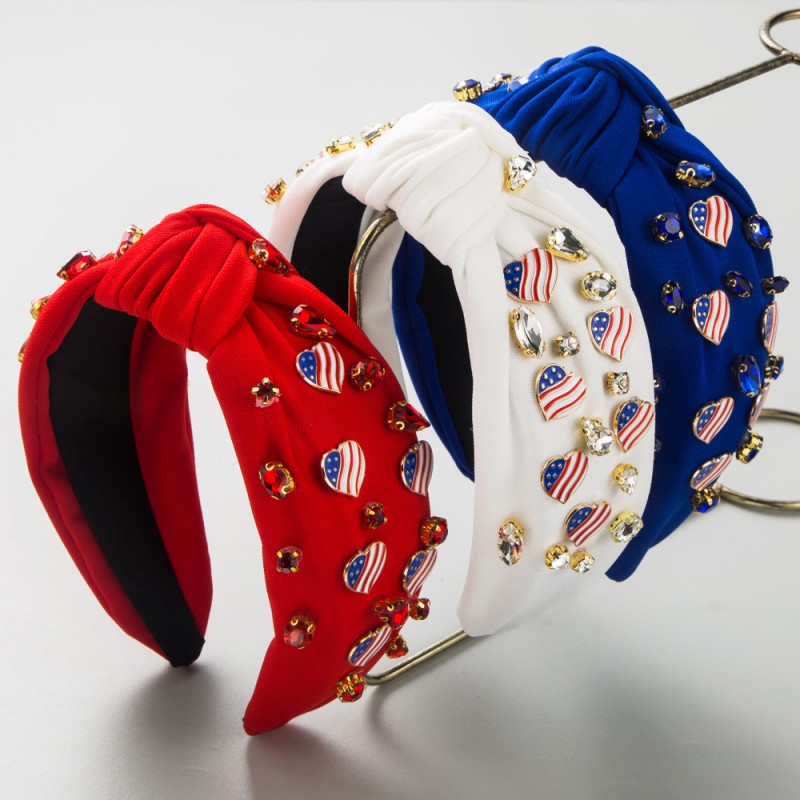 Wide-brimmed Diamond Love Knot Hairband Wholesalers