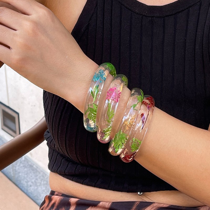 Daisy Transparent Wide Face Bracelet Wholesaler