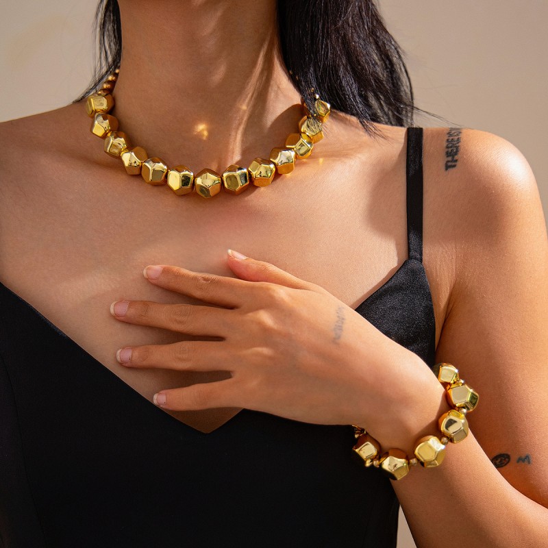 Conjunto De Pulseras De Collar De Corte Redondo Mayorista