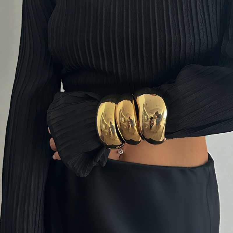 Glossy Wave Spring Bracelet Wholesalers