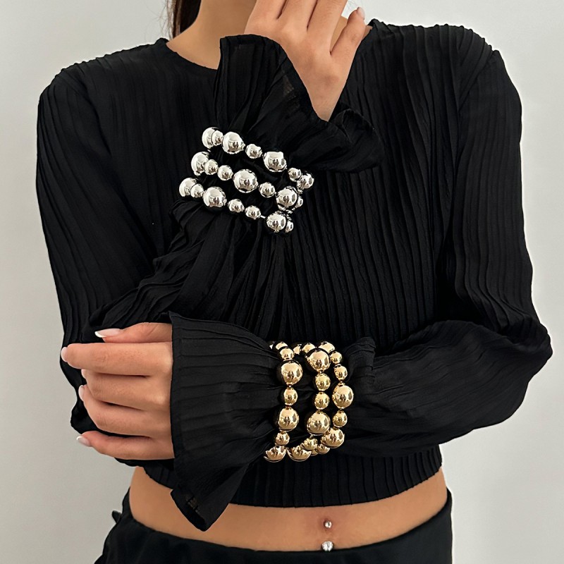 Colorblock Pearl Bracelet Suit Wholesaler