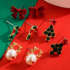 Mayorista De Pendientes Tridimensionales De Diamantes De Navidad