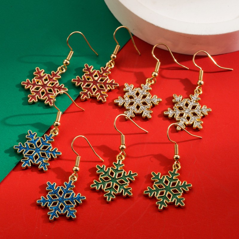 Mayorista De Pendientes De Copo De Nieve Hueca De Navidad