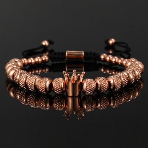 Pineapple Beads 6MM18 Rose Gold