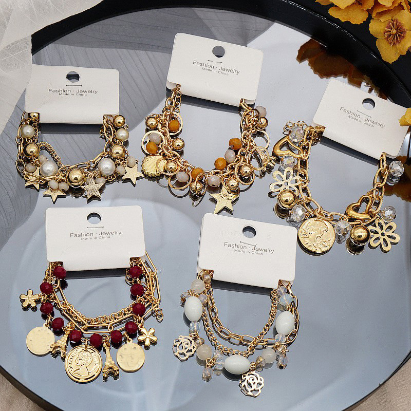 Starfish Shell Pendant Multilayer Beaded Bracelet Wholesaler