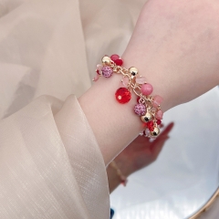 Pulsera De Cuentas De Cristal Multicapa Mayorista