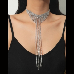 Full Diamond Tassel Long Clavicle Chain Wholesalers