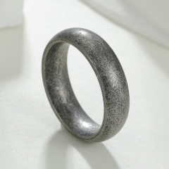 6mm Acero Inoxidable Viejo Hombre Y Mujer Anillo Del Mismo Estilo Mayorista