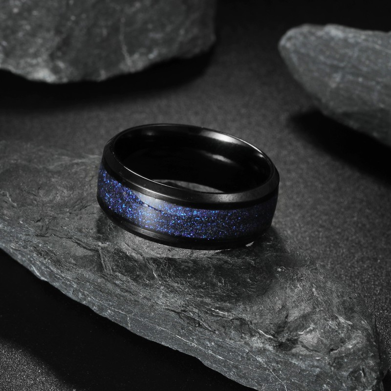 Mayorista De Anillos Estrellado Azul De 8MM