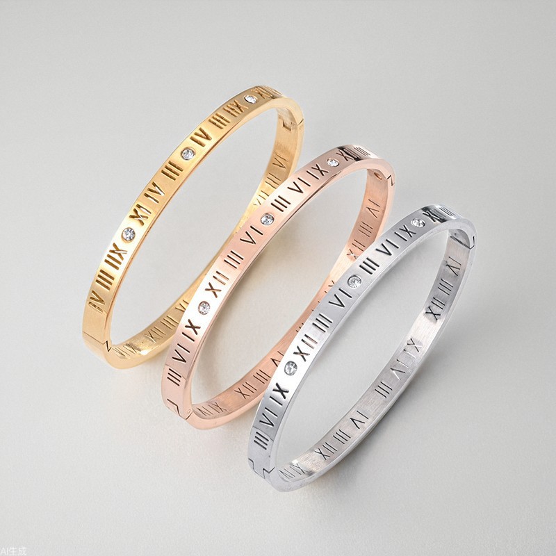 Mayorista De Brazaletes De Números Romanos De Diamantes