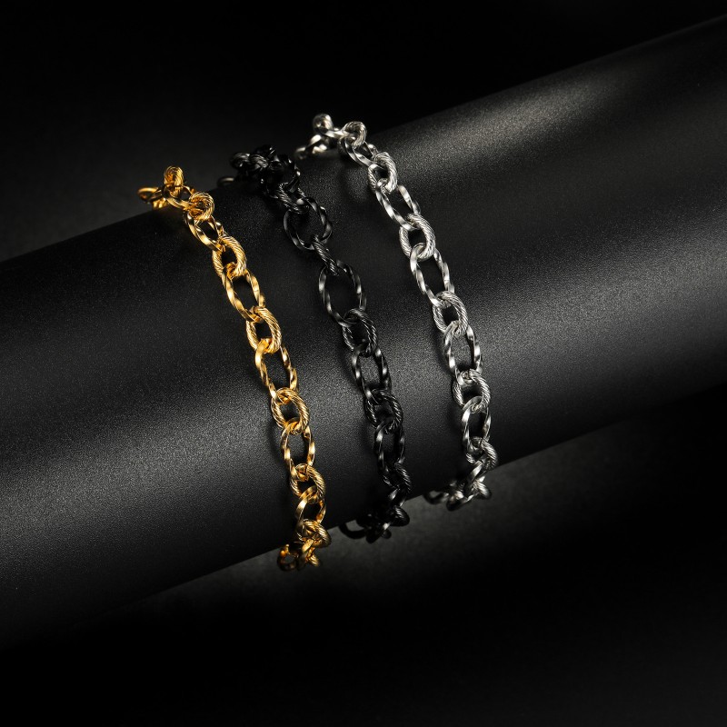 Cadena De Giro De Acero Inoxidable Para Hombres Y Mujeres Con El Mismo Estilo Mayorista