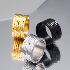 Mayorista De Anillos De Hombre Con Patrón De Batido De 12mm