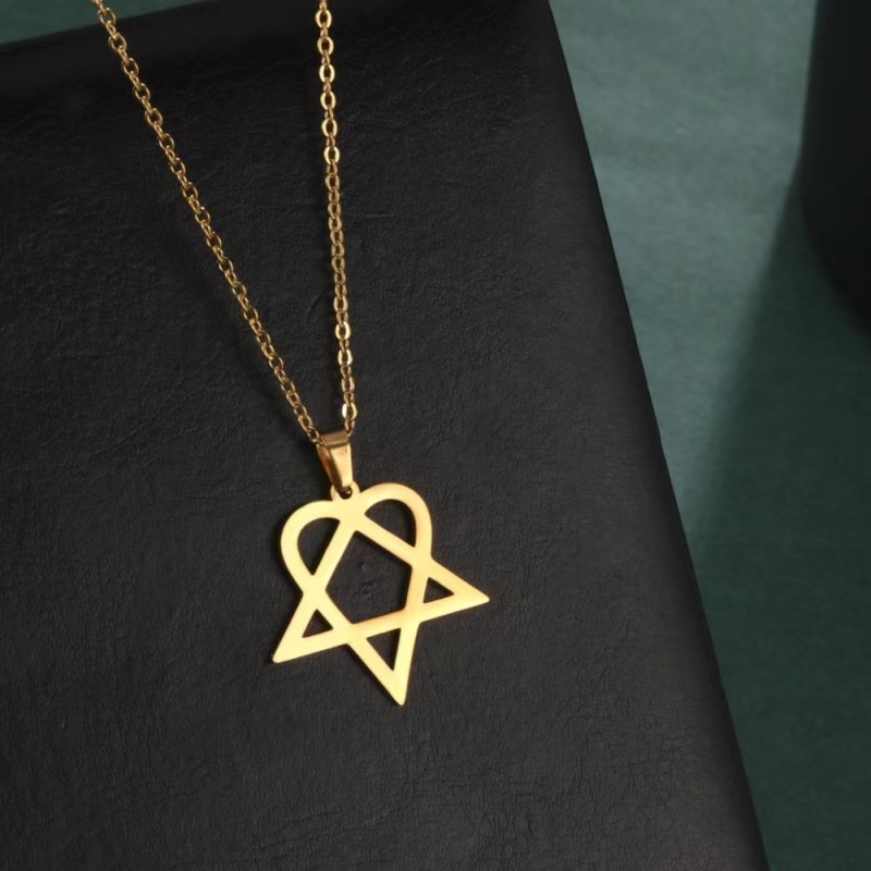 Mayorista De Collar De Triángulo De Amor Hueco