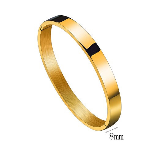 8mm Wide Gold
