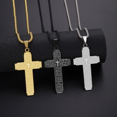 Bible Cross Pendant Men's Necklace Wholesalers