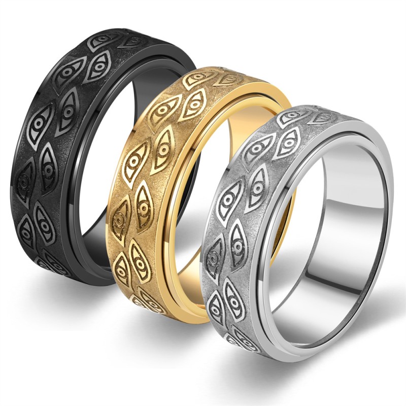 Devil's Eye Rotatable Couple Ring Wholesaler