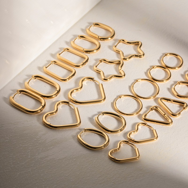 Mayorista De Pendientes De Amor Dorado De 18K