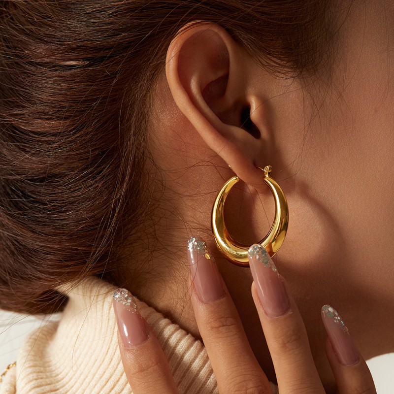 Stainless Steel Golden Ear Ring Wholesalers