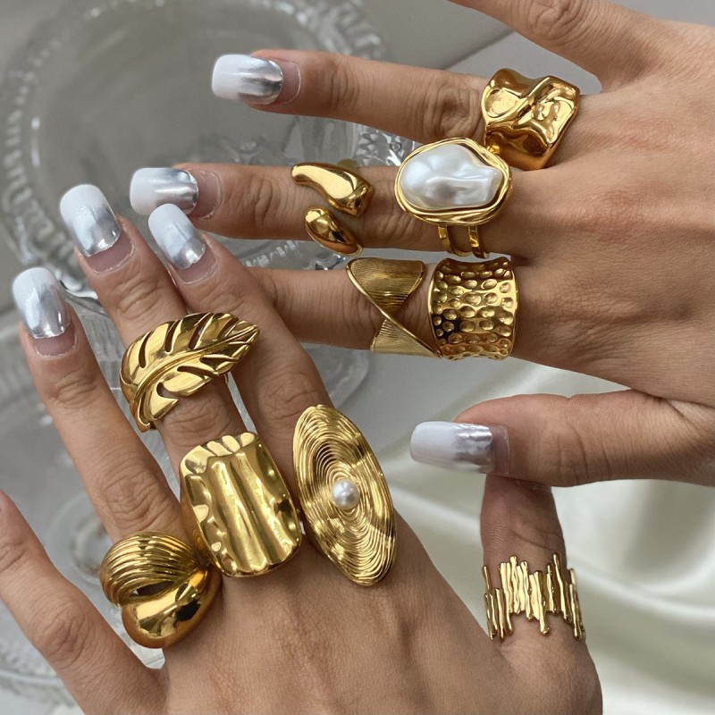 Stainless Steel Pearl Ring Wholesalers