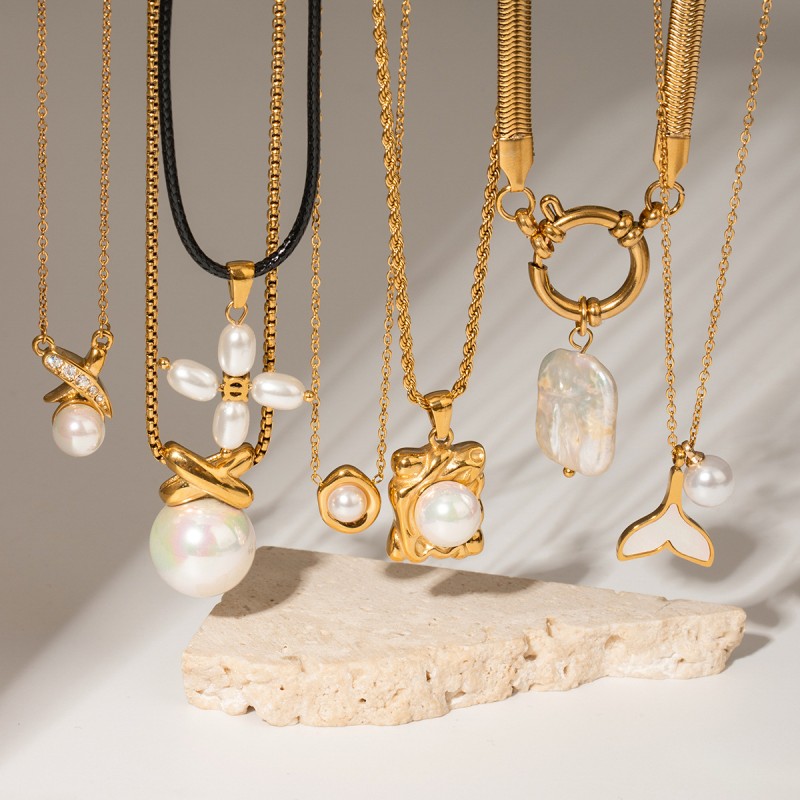 Stainless Steel Pearl Necklace Wholesalers