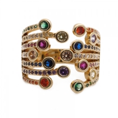 Multilayer Zircon Open Ring Wholesalers