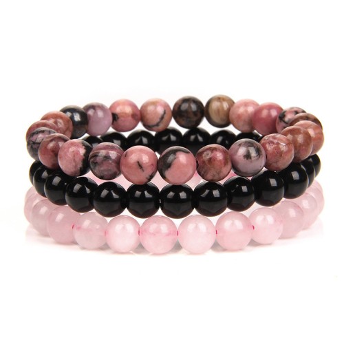 8MM Rose Bright Stone Powder Crystal