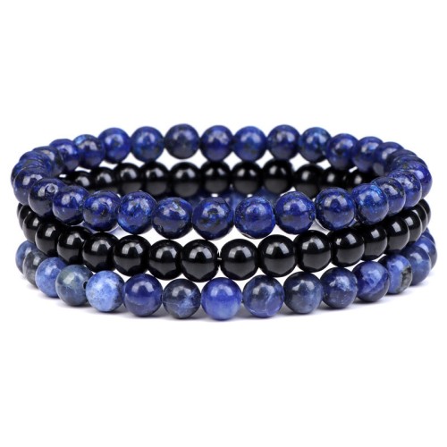 6MM Green Gold Bright Stone Old Blue Pattern