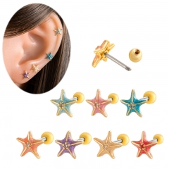 Venta Al Por Mayor De Uñas De Oreja De Tornillo De Doble Punta De Varilla Fina De Estrella De Mar