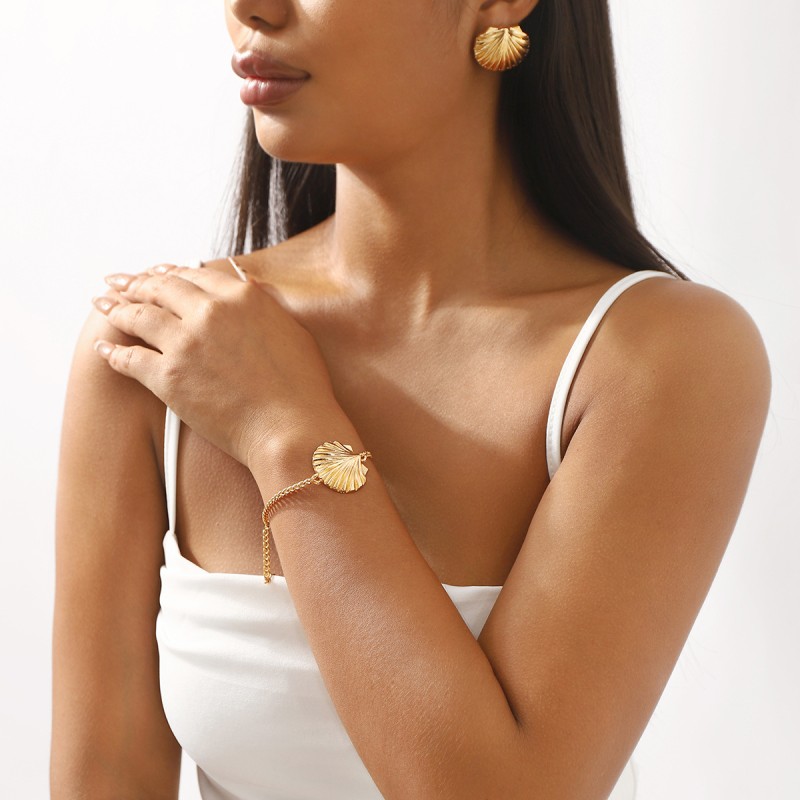 Concha Colgante Pendiente Pulsera Mayorista